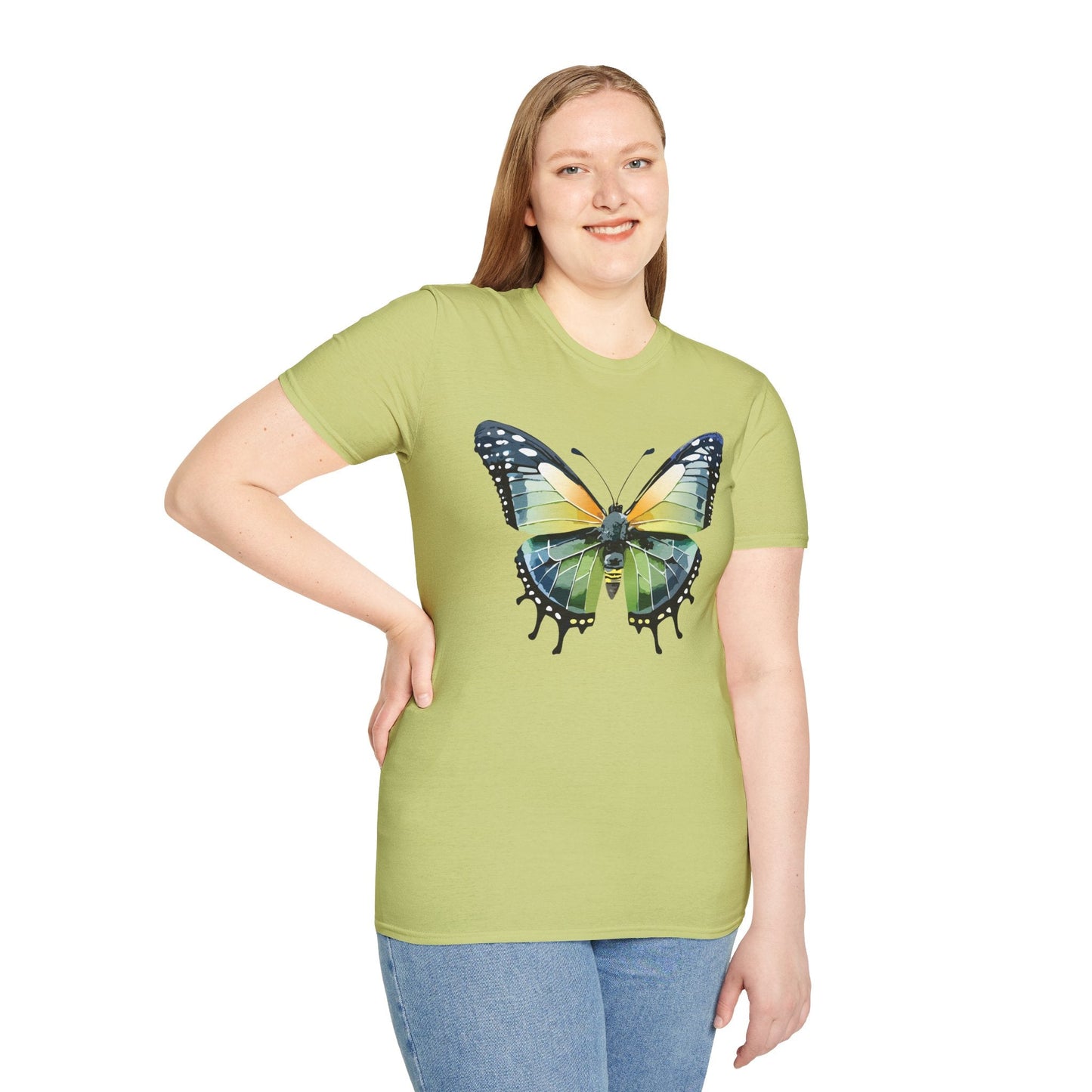Butterfly Shirt Unisex Softstyle Gildan 64000 Monarch Butterfly Graphic Tee For Men And Women
