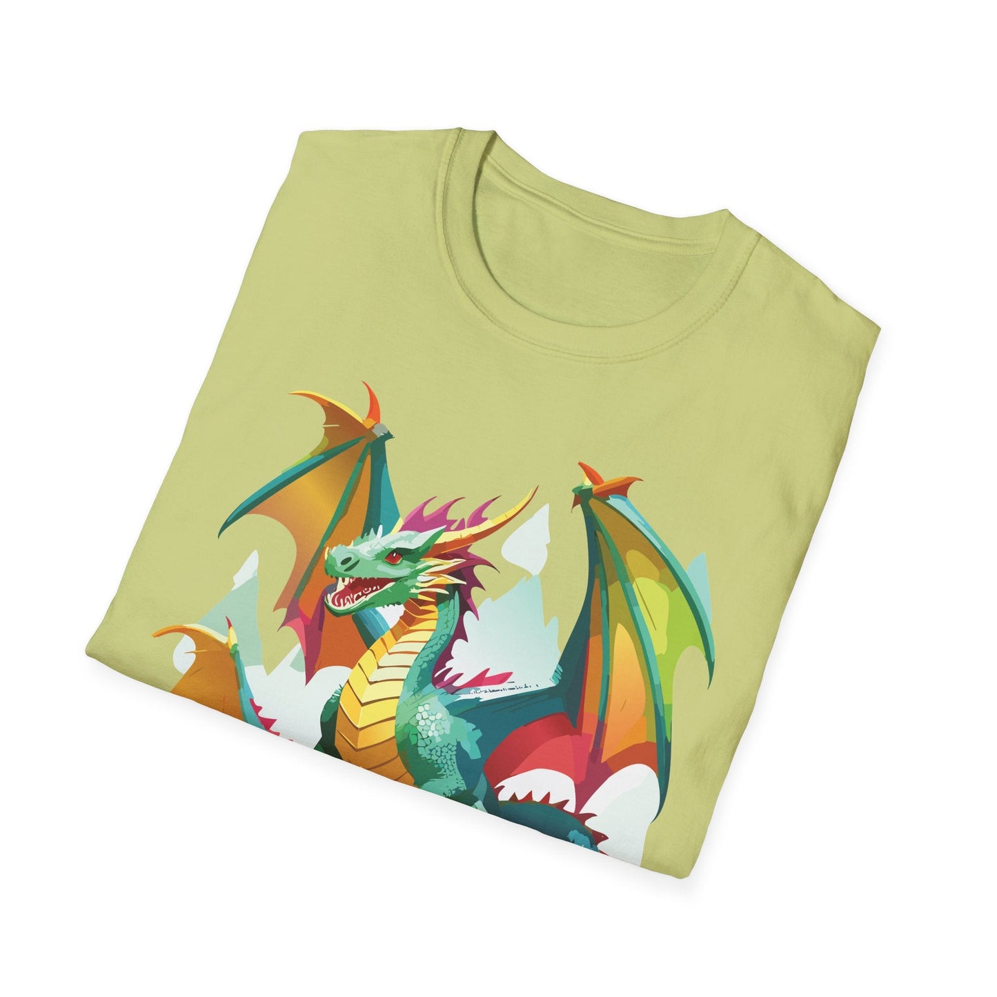 Dragon Graphic T Shirt for Men and Women Unisex Animal Design Softstyle Cotton Tee Premium Quality