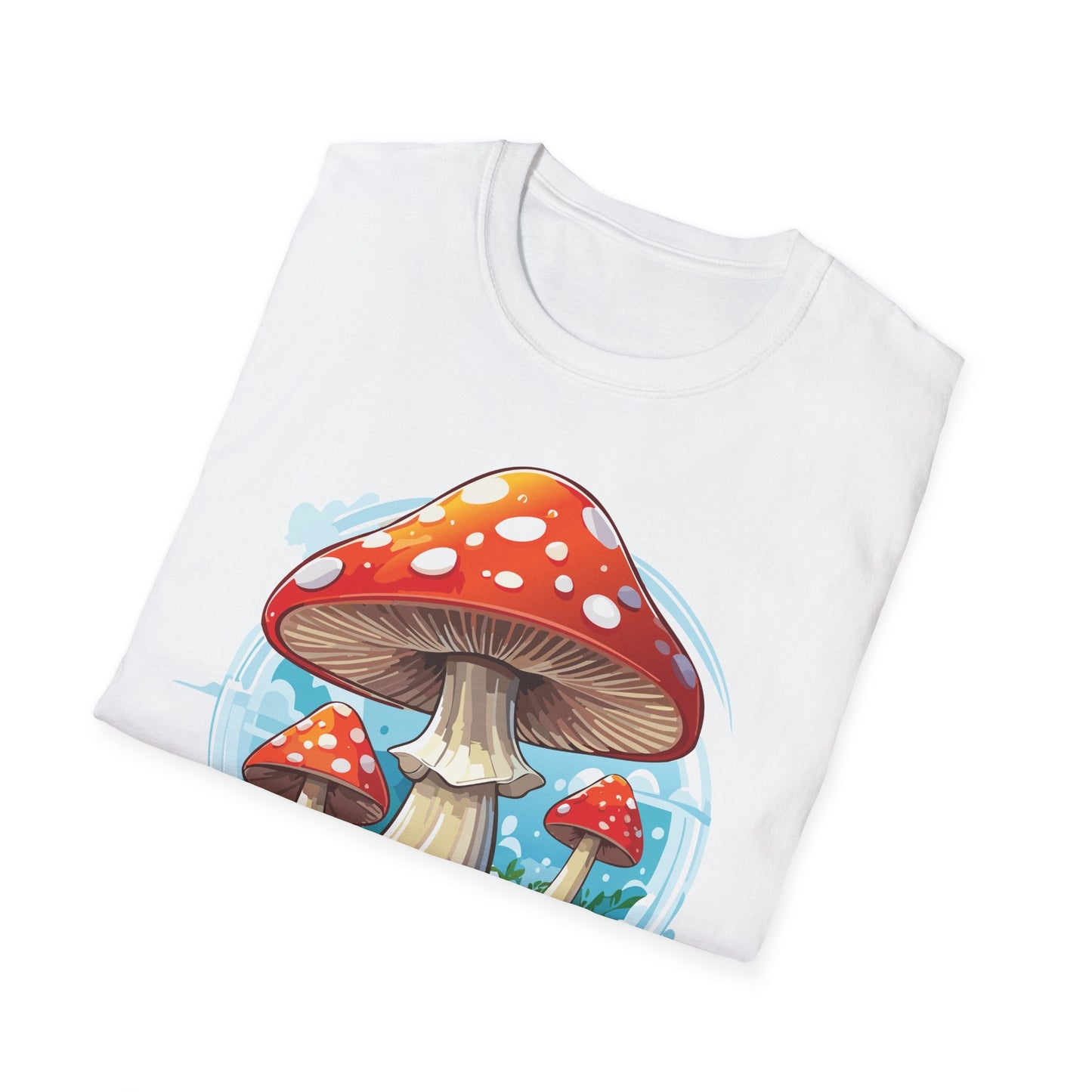 Mashroom Tee Shirt Unisex Funny Mashroom Design 100 Percent Cotton Softstyle Tee