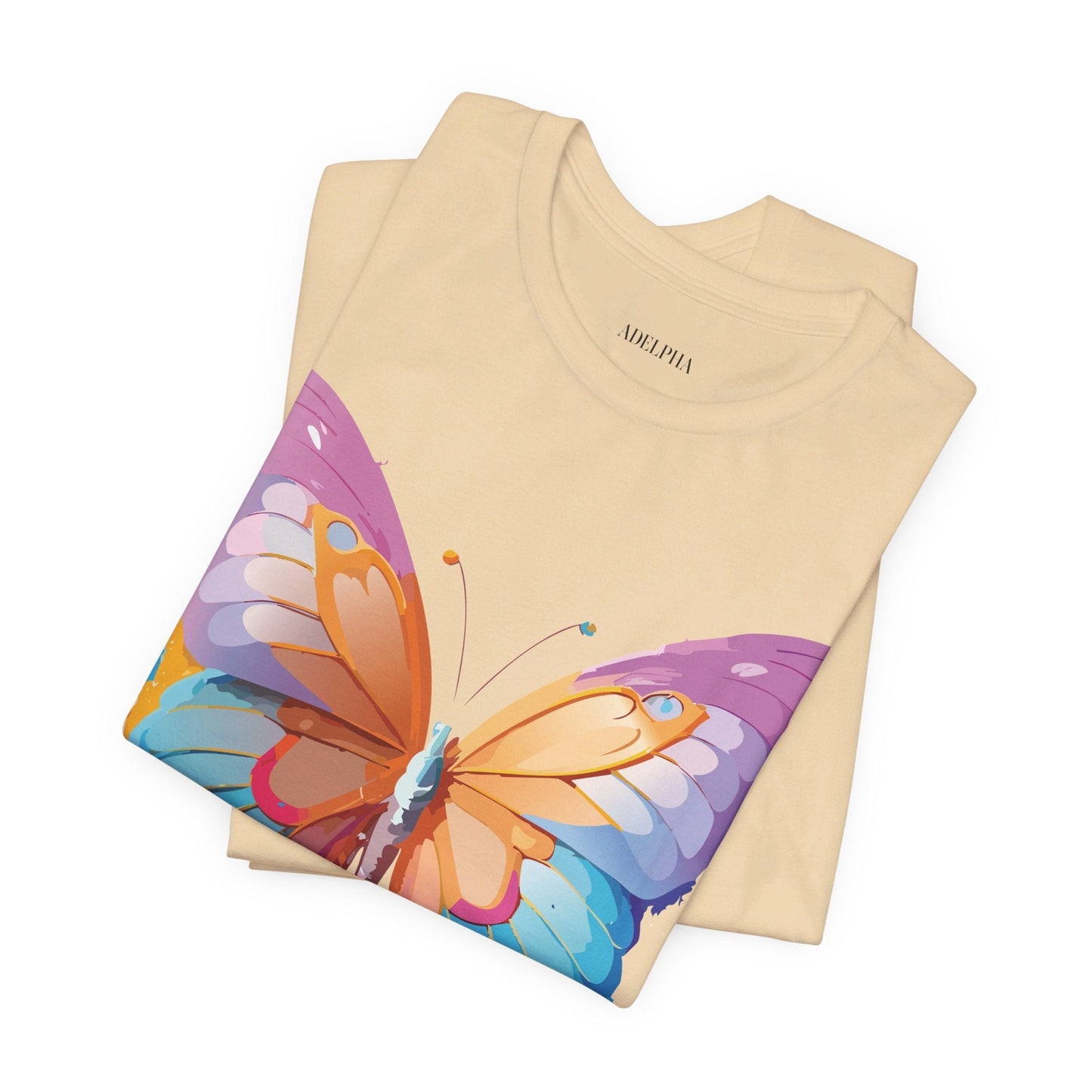 Butterfly Graphic Unisex 100 Cotton Lightweight Vintage Design Jersey Tee 91