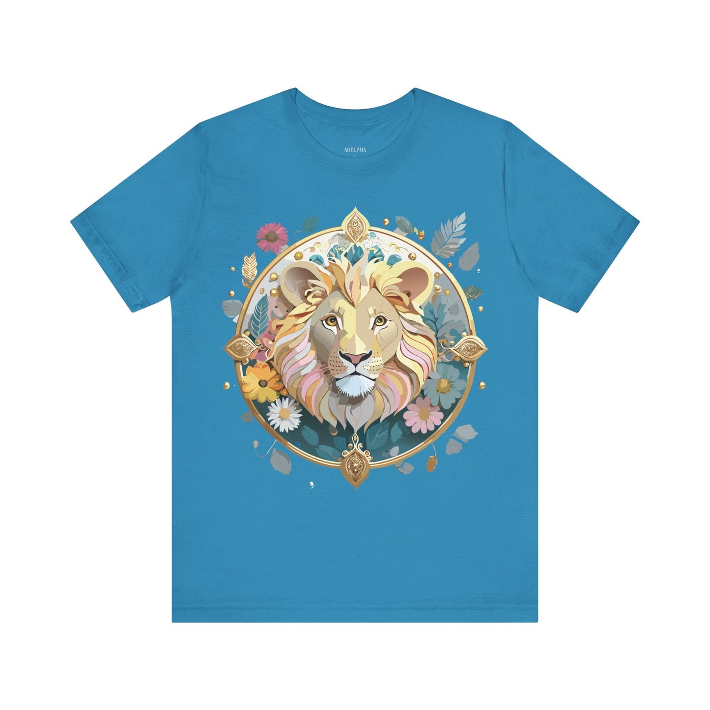 Adelpha Medallion Graphic Tee Unisex Short Sleeve Vintage Inspired Art Design Shirt
