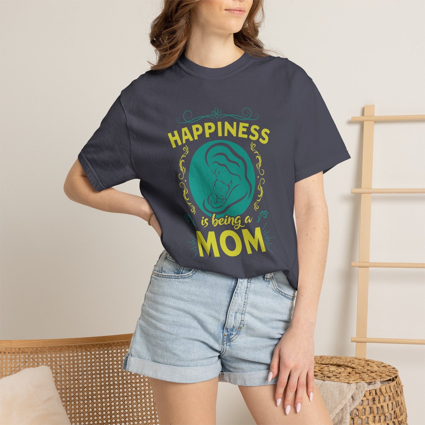 Mom T-shirt Mother's Day Mama Tee Unisex Comfort Colors Garment-Dyed Cotton h19