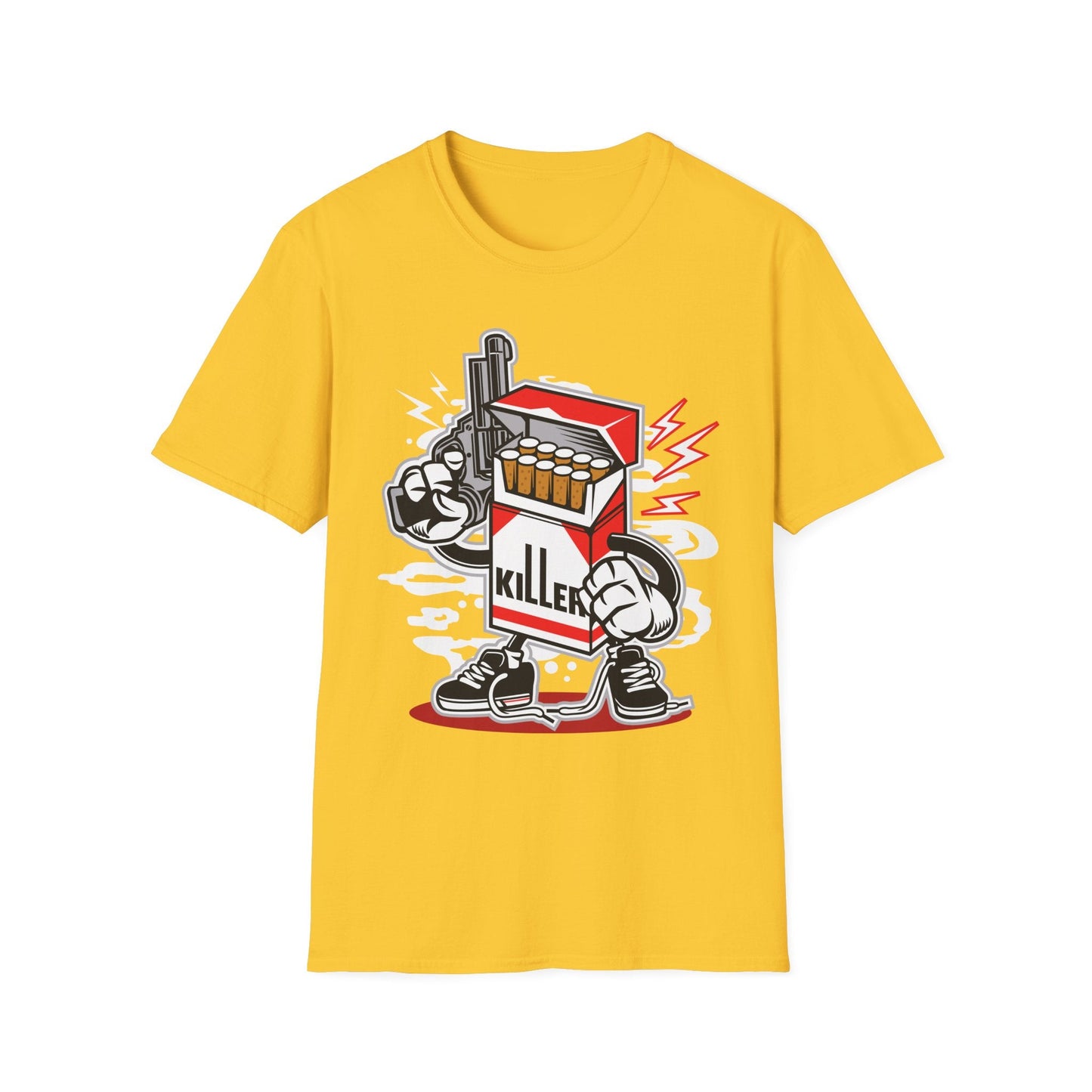 Cartoon T Shirt Animation Tee Funny Unisex Gildan Softstyle 64000 100 Percent Ring Spun Cotton