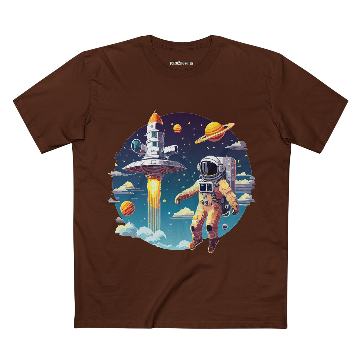 Cosmos Astronaut Graphic Tee Staple Unisex 100 Cotton Tee Shirt - CS-27