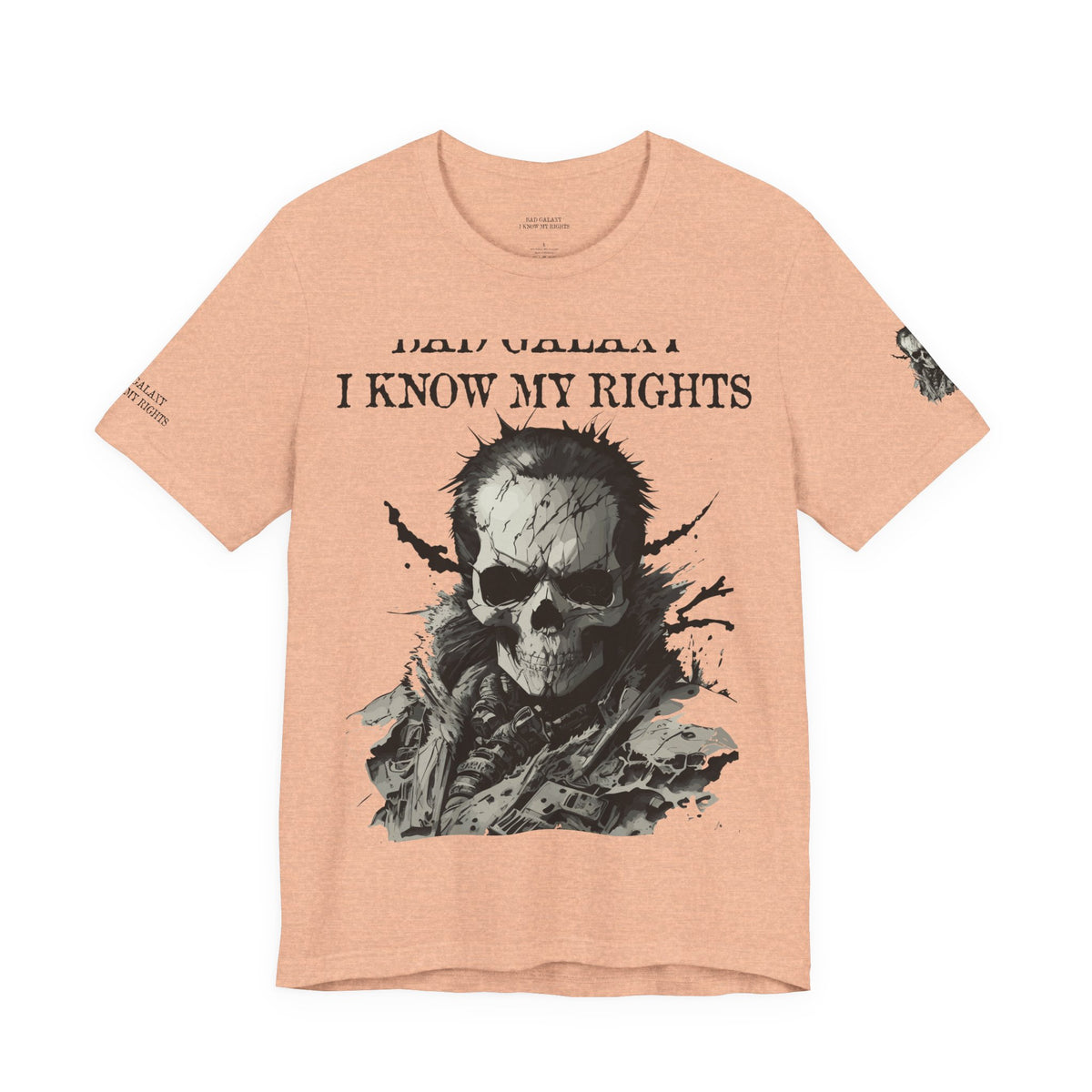 Skull Rock Graphic Unisex Cotton Bella+Canvas Tee with Art Design b48