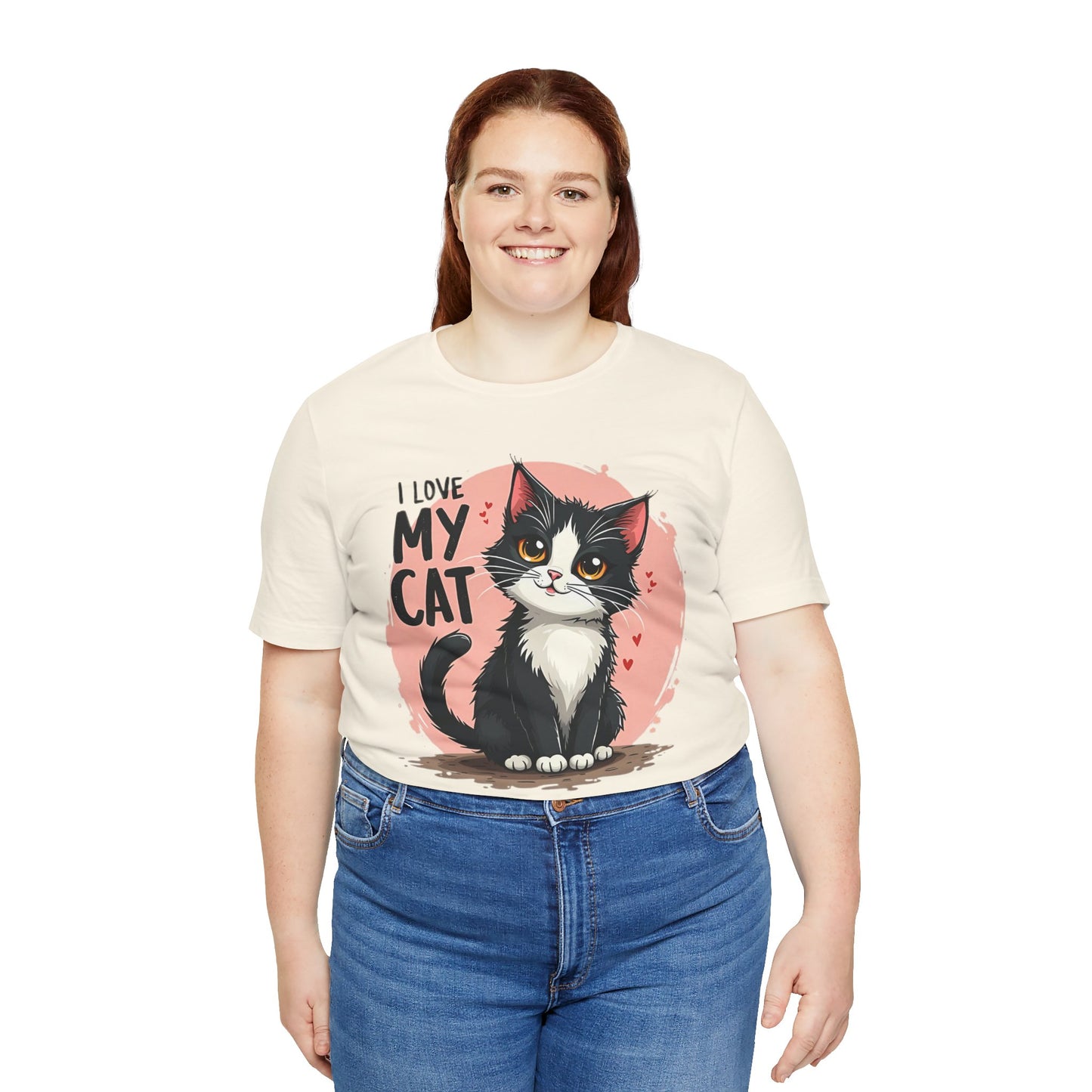 I Love My Cat Shirt, Cat Tee Shirt, Funny Kitty T-Shirt, Kitty Top, Animal Tees, Funny Animal T-Shirt, Graphic Tee