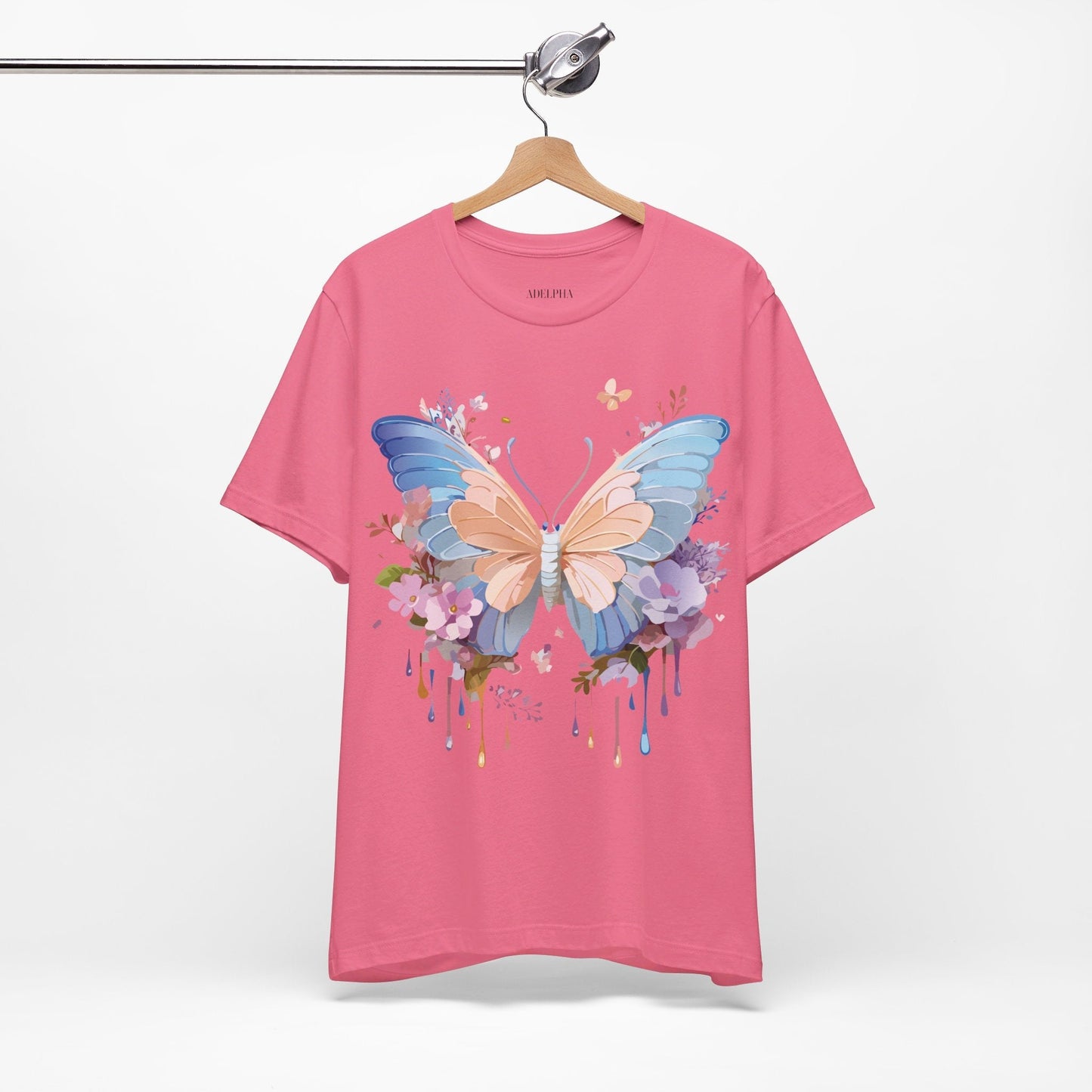 Butterfly Graphic Tee Unisex Jersey Short Sleeve Art Design Adelpha