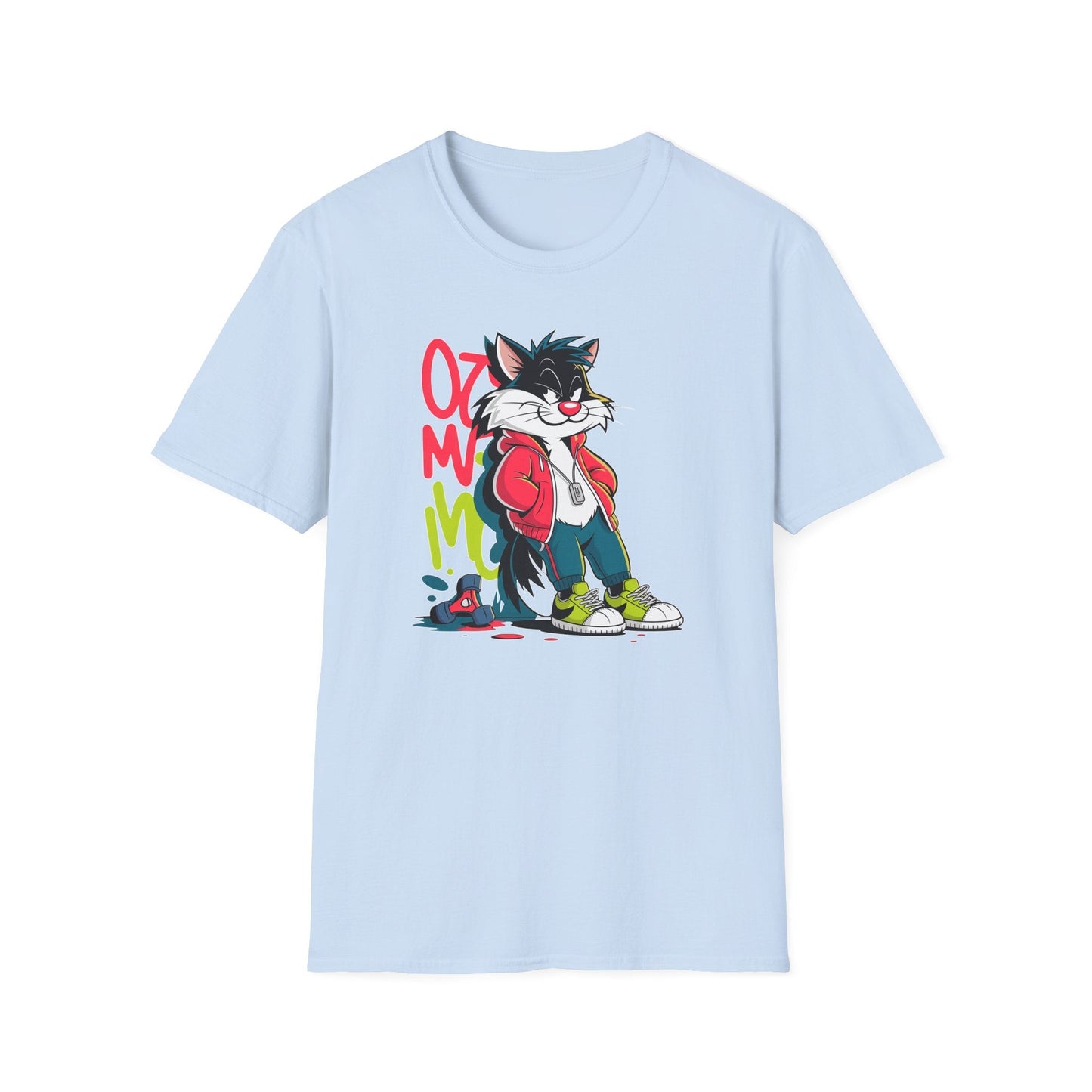 Cartoon T Shirt With Animals And Animation Tee For Unisex Softstyle Gildan 64000