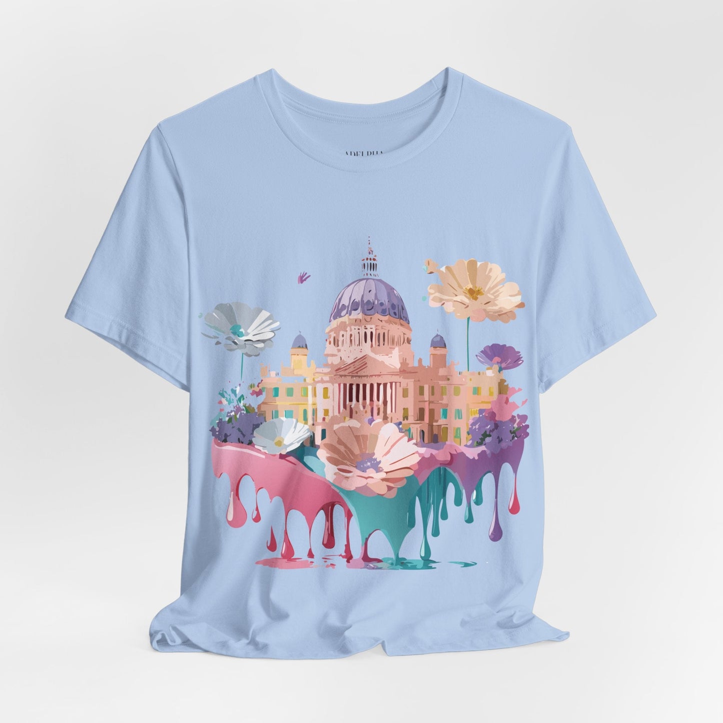 Madrid Tourist Shirt Unisex Graphic Tee With Vintage Adelpha Art Design Short Sleeve