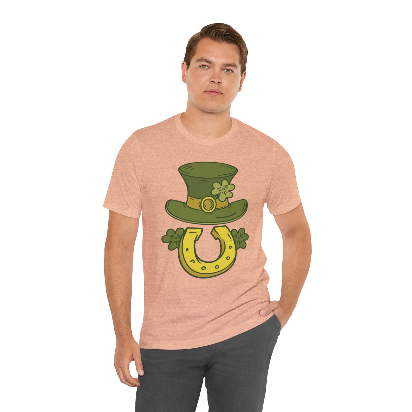 Unisex Cotton Tee Shirt with Lucky Prints