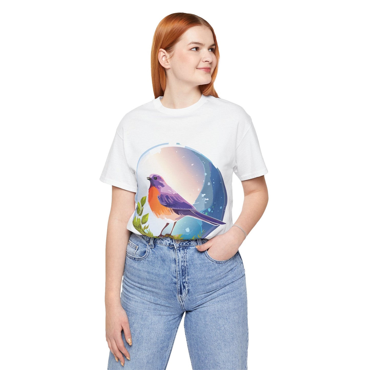 Unisex Animals And Bird Shirt Graphic Cotton T Shirt With Original Retro2Nova Art Premium Short Sleeve Tee