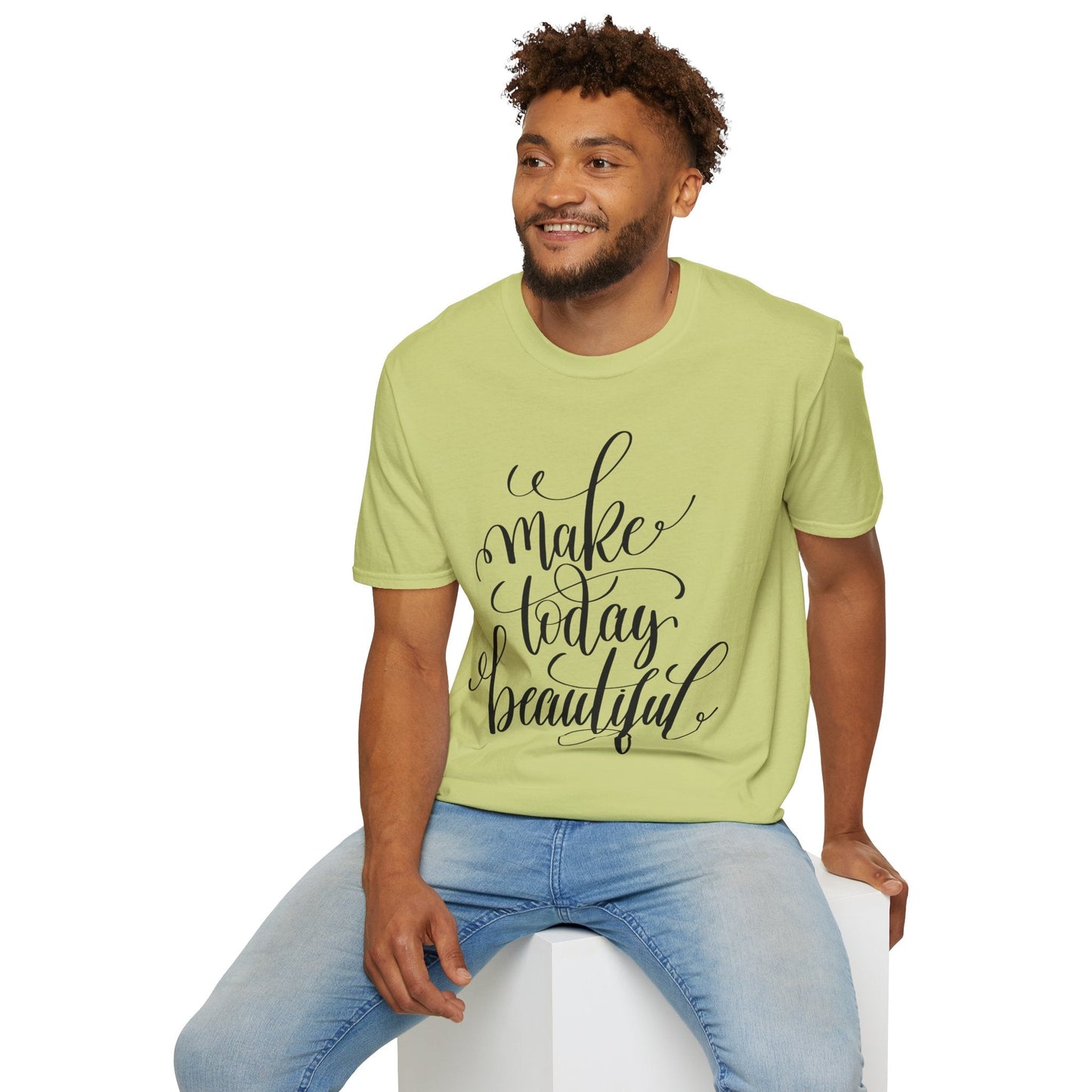 Positive Slogan T Shirt Unisex Softstyle Gildan 64000 With Positive Words And Good Quotes Art Tee