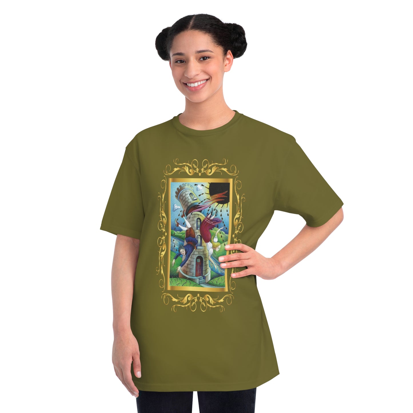 Organic Unisex Cotton T-Shirt with Tarot Cards