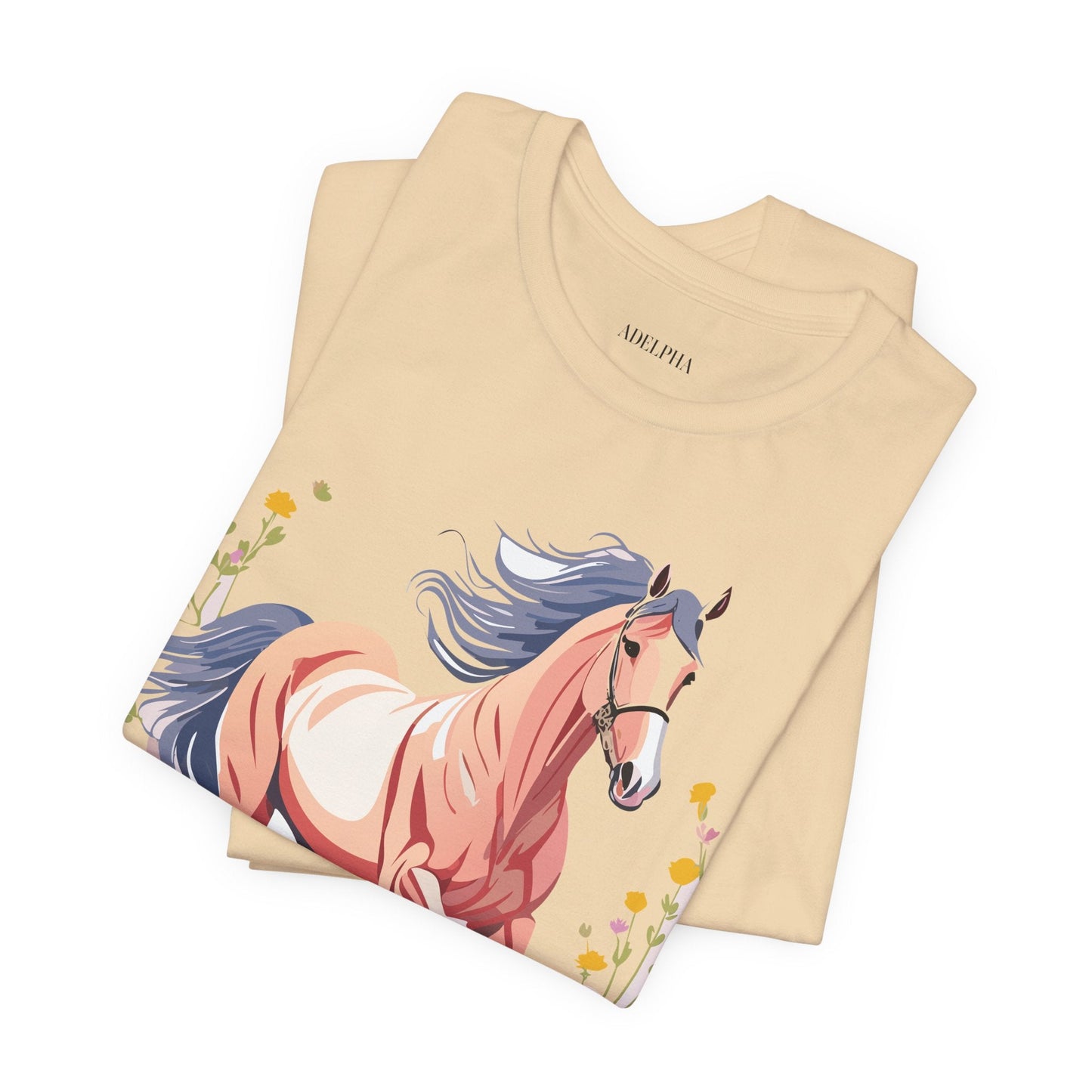 Horse Graphic Unisex 100 Cotton Vintage Animal Art T-Shirt 9