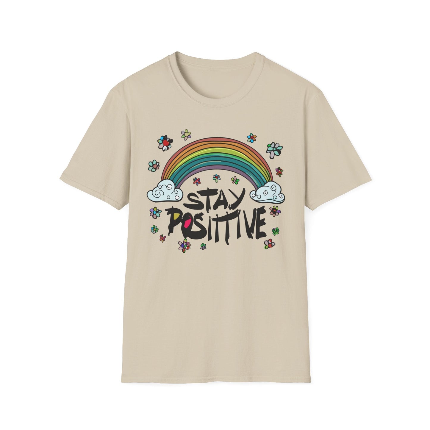 Positive Slogan T Shirt Unisex Softstyle Tee With Positive Words And Good Quotes Gildan 64000