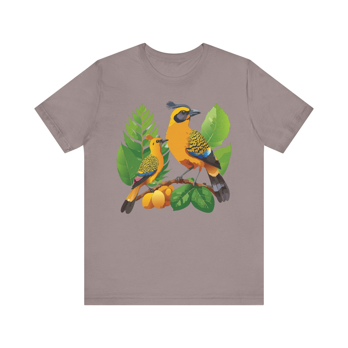 Bird Graphic Unisex Cotton Bella+Canvas Tee with Art Animal Design ab58