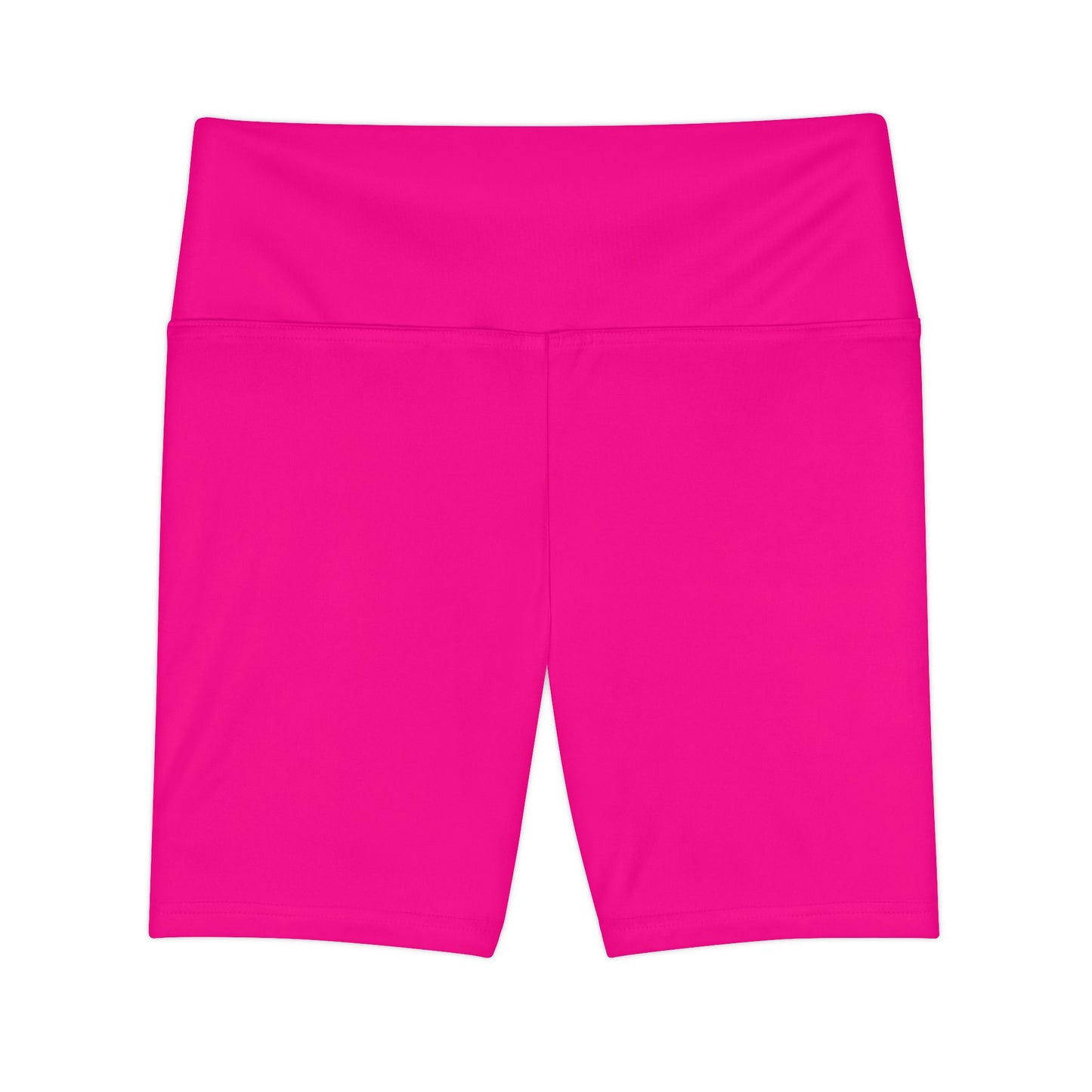 Barbie Pink Women's Workout Shorts — Solid High-Waist Biker Shorts for Exercise & Everyday Wear