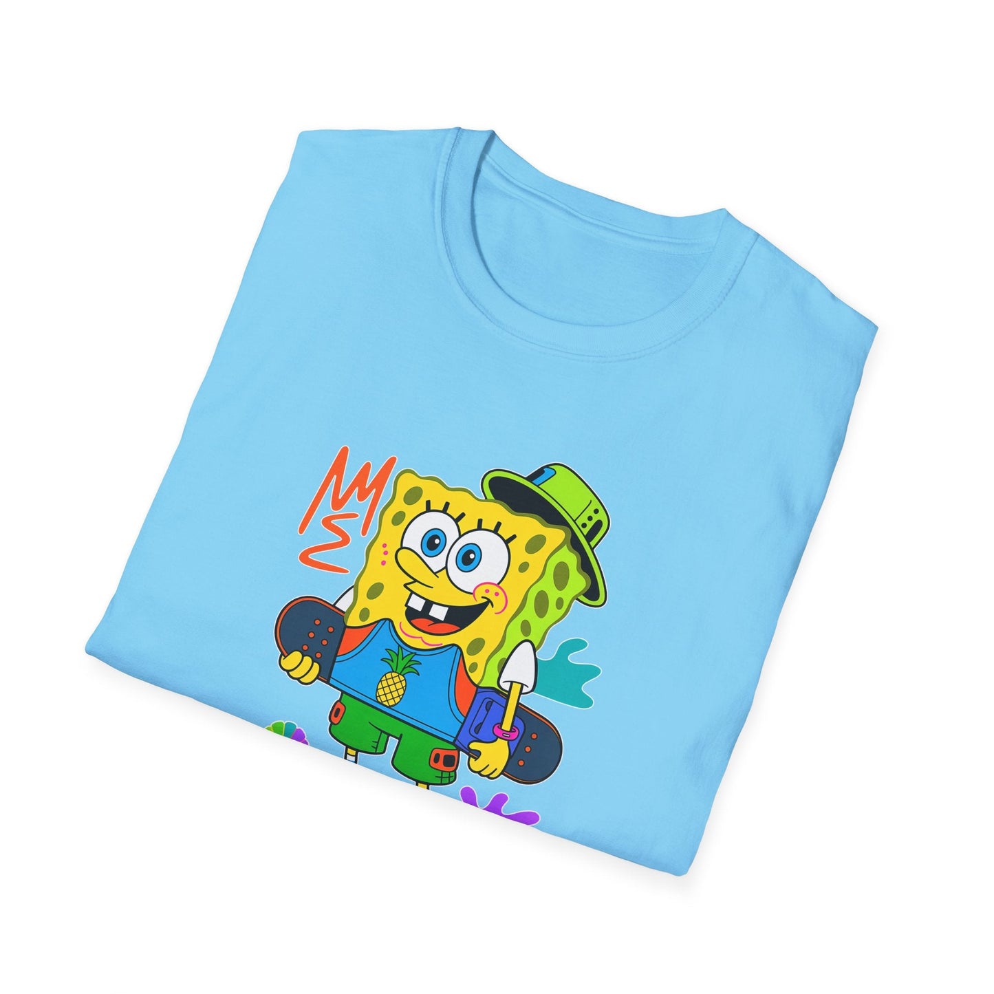 Unisex Cartoon T Shirt With Animals Animation Tee Softstyle Gildan 64000 Cotton Fabric