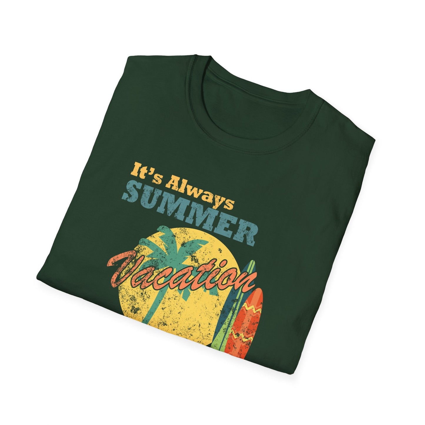Summer Unisex T Shirt With Art Design Gildan Softstyle 64000 100 Percent Cotton Tee