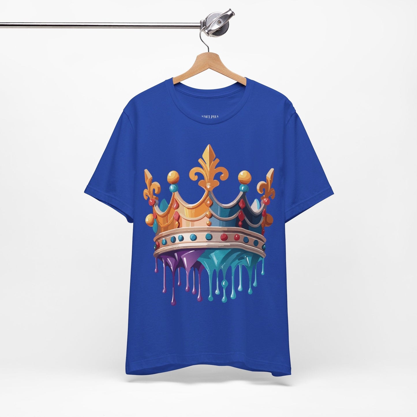 Adelpha Crown Graphic Tee Unisex Vintage Inspired Art Design Short Sleeve Shirt