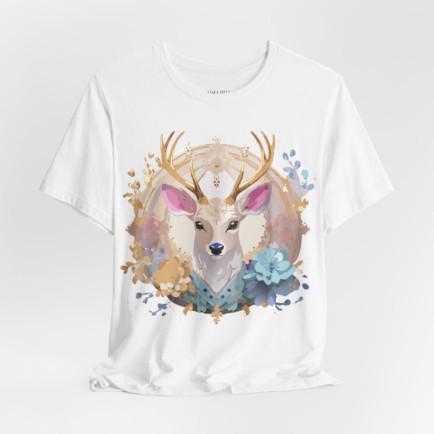 Medallion Graphic Unisex 100 Cotton Vintage Animal Medal Artwork Tee 68