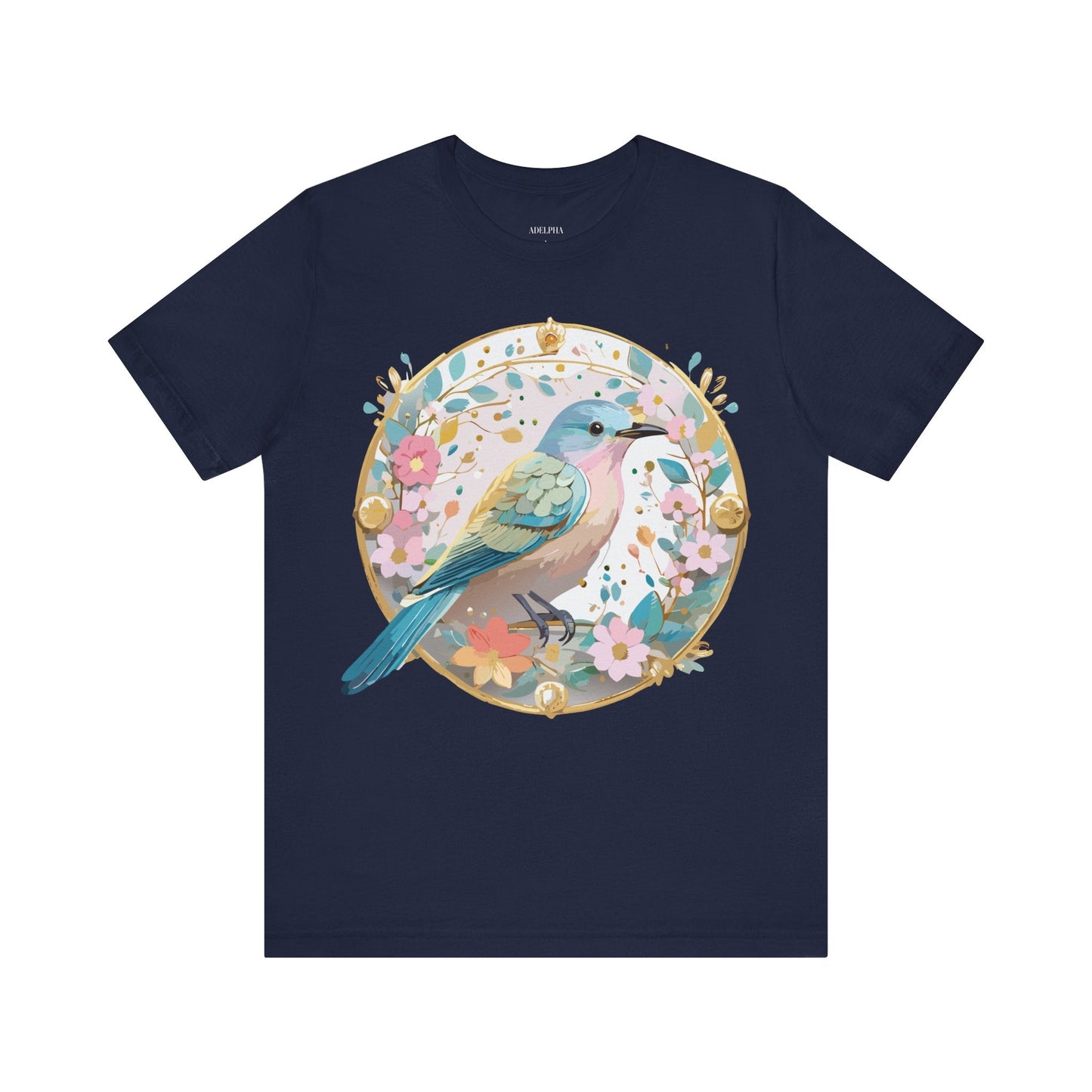 Adelpha Medallion Graphic T Shirt Unisex Short Sleeve Vintage Inspired Artwork Tee
