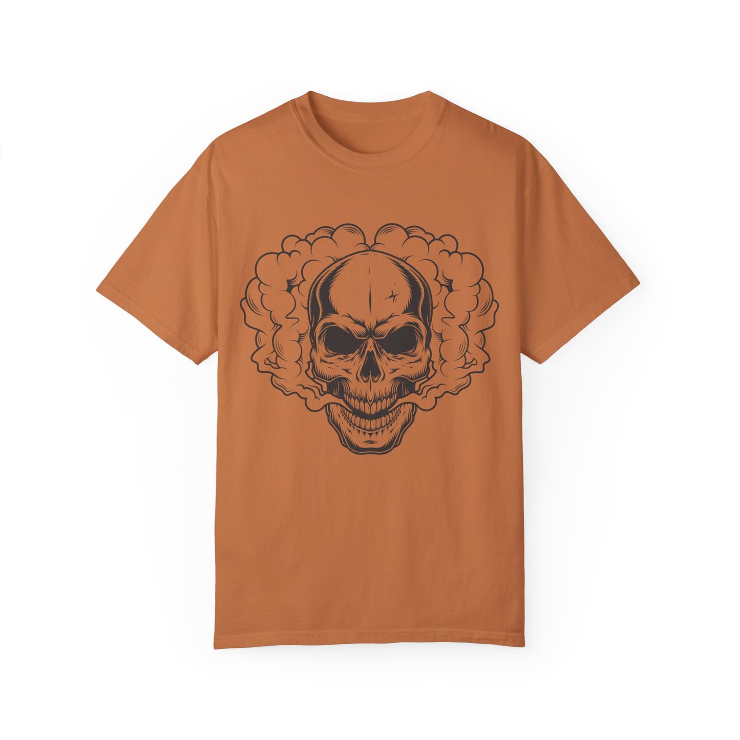 Unisex-T-Shirt aus Baumwolle mit Totenkopf 