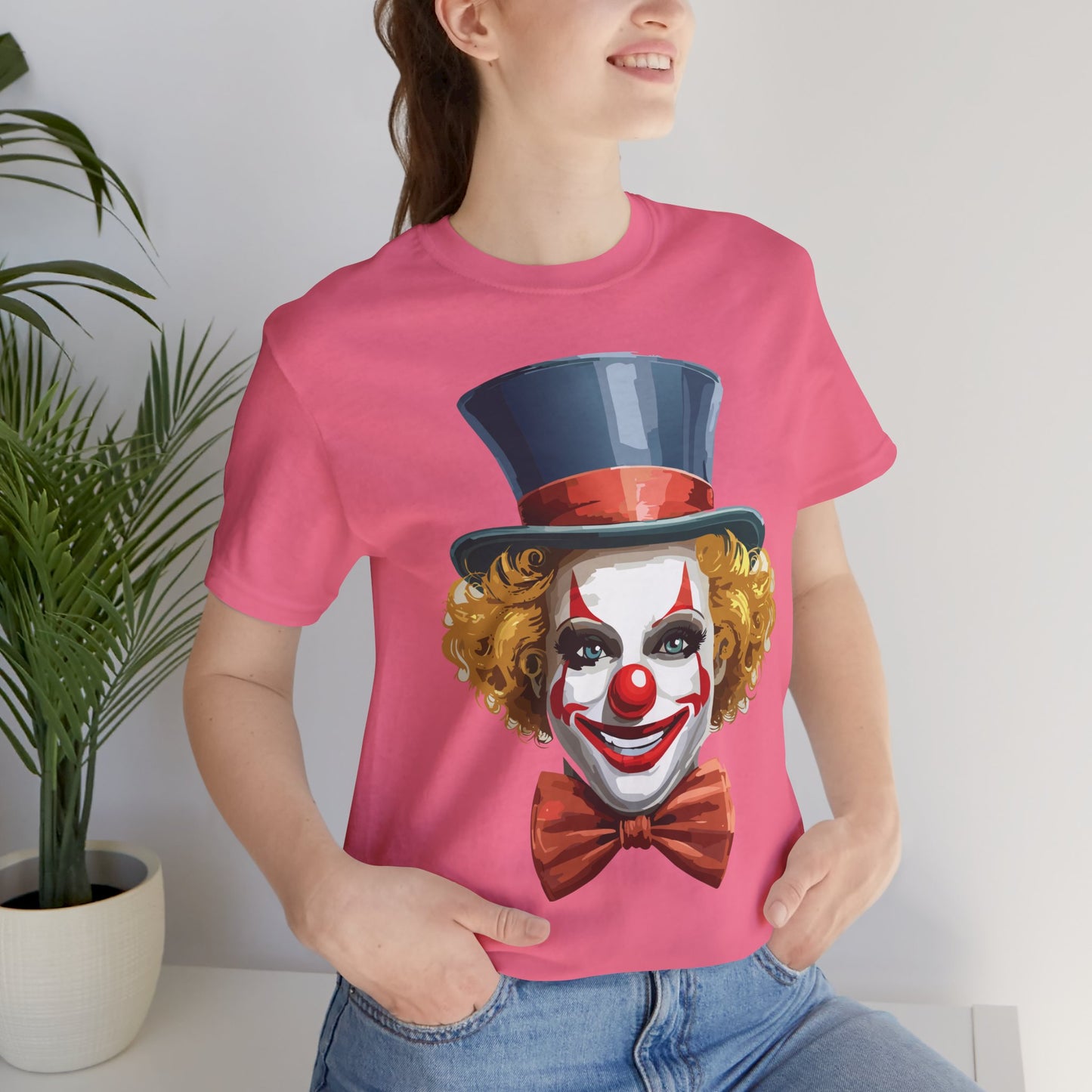 Clown Shirt, Funny Shirt, T-Shirt with Clown, Funny Art Design Tee, Circus Tees, Circus T-Shirt, Unisex Humor Wear 11