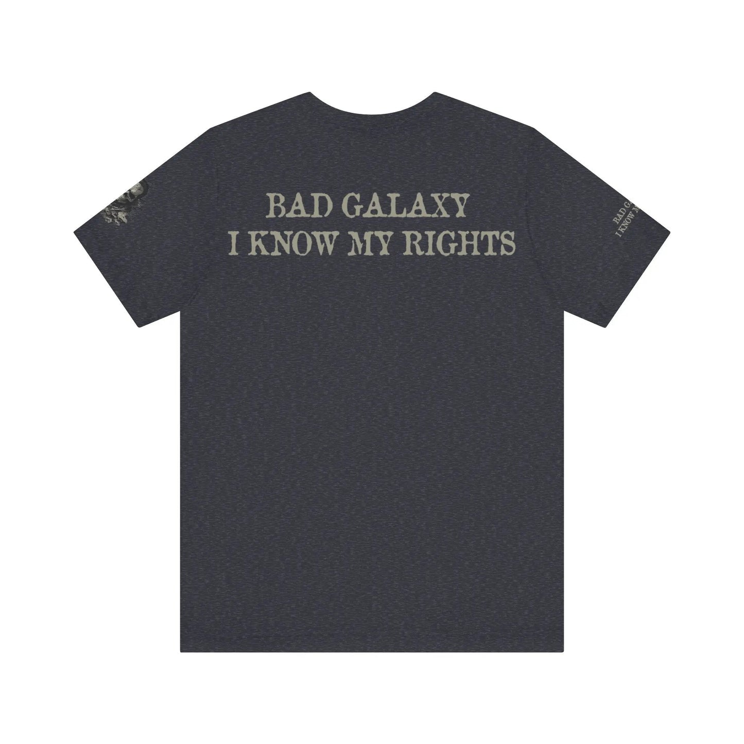 Bad Galaxy Skull T Shirt Made In USA 100 Percent Cotton Eco Friendly Inks Durable Stitching