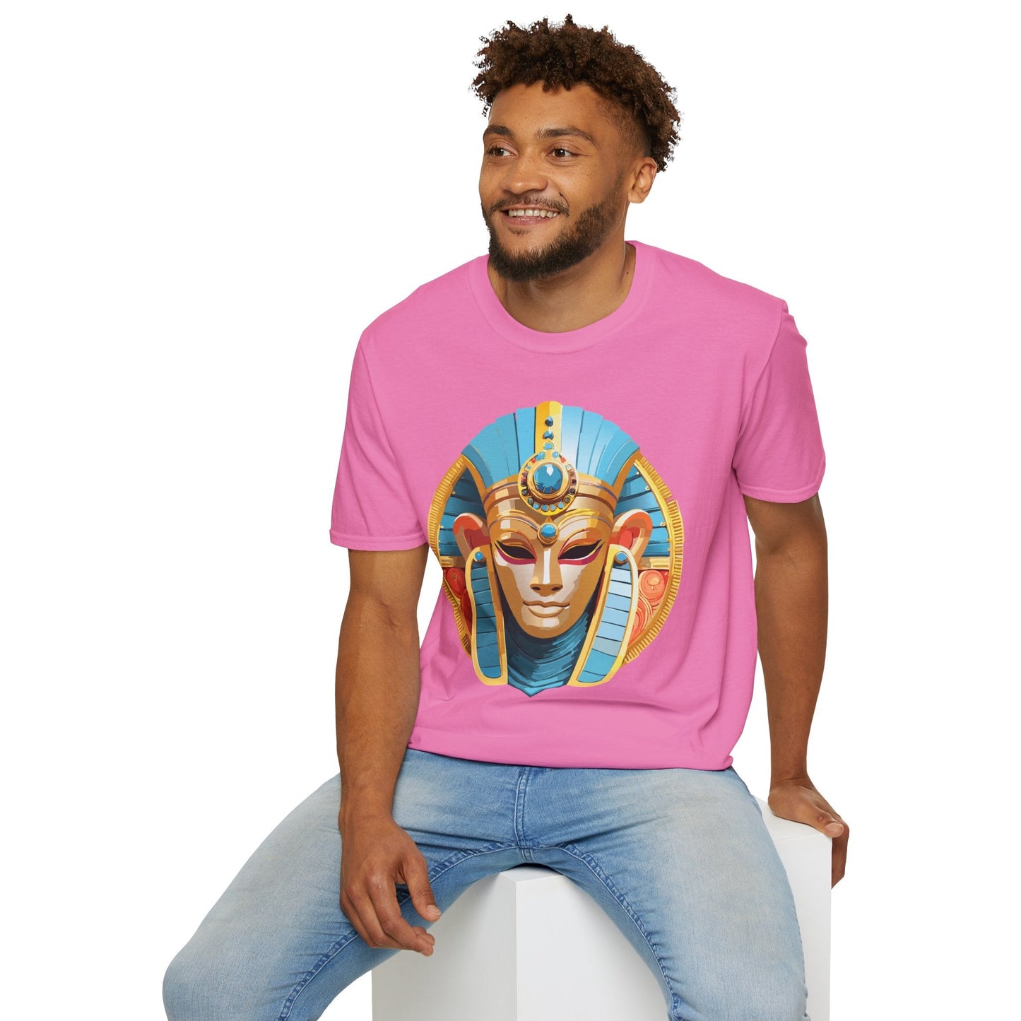 Mask Graphic Unisex Cotton Masquerade Design Artwork Tee 17