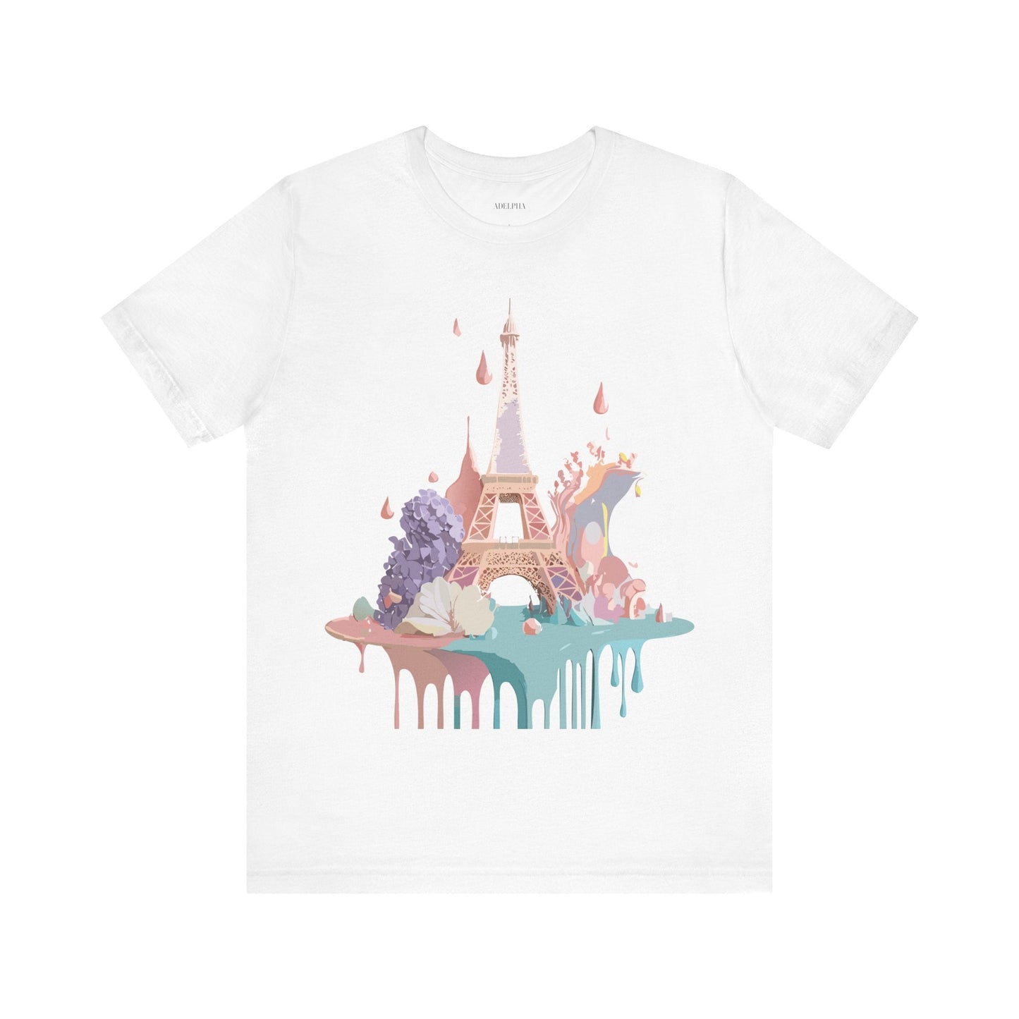 Paris Tourist Shirt Unisex Graphic Tee Vintage Inspired Artwork by Adelpha Short Sleeve Jersey