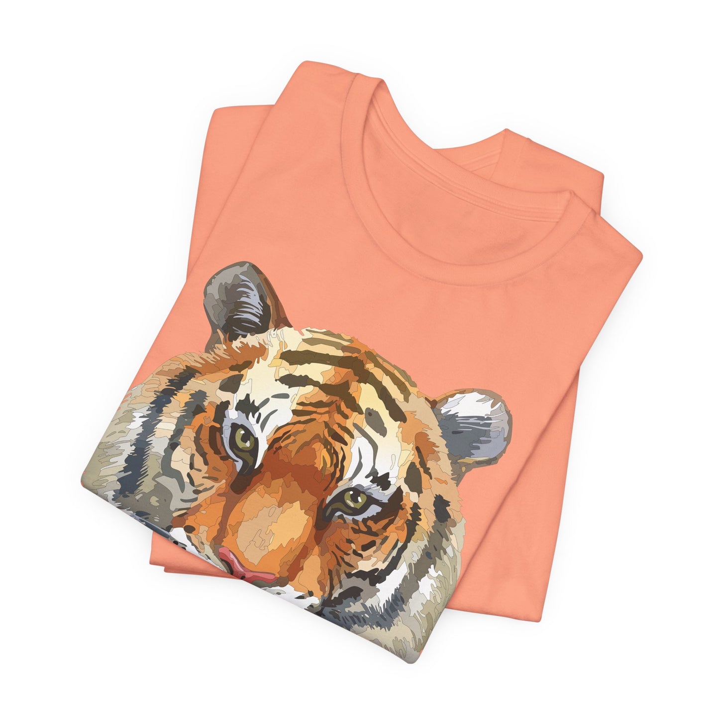 Unisex Tiger Tee, Animal Shirt, Tee Shirt with Tiger, Safari T-Shirt, Animal Tees, Big Cat Shirt, Safari T-Shirt 4