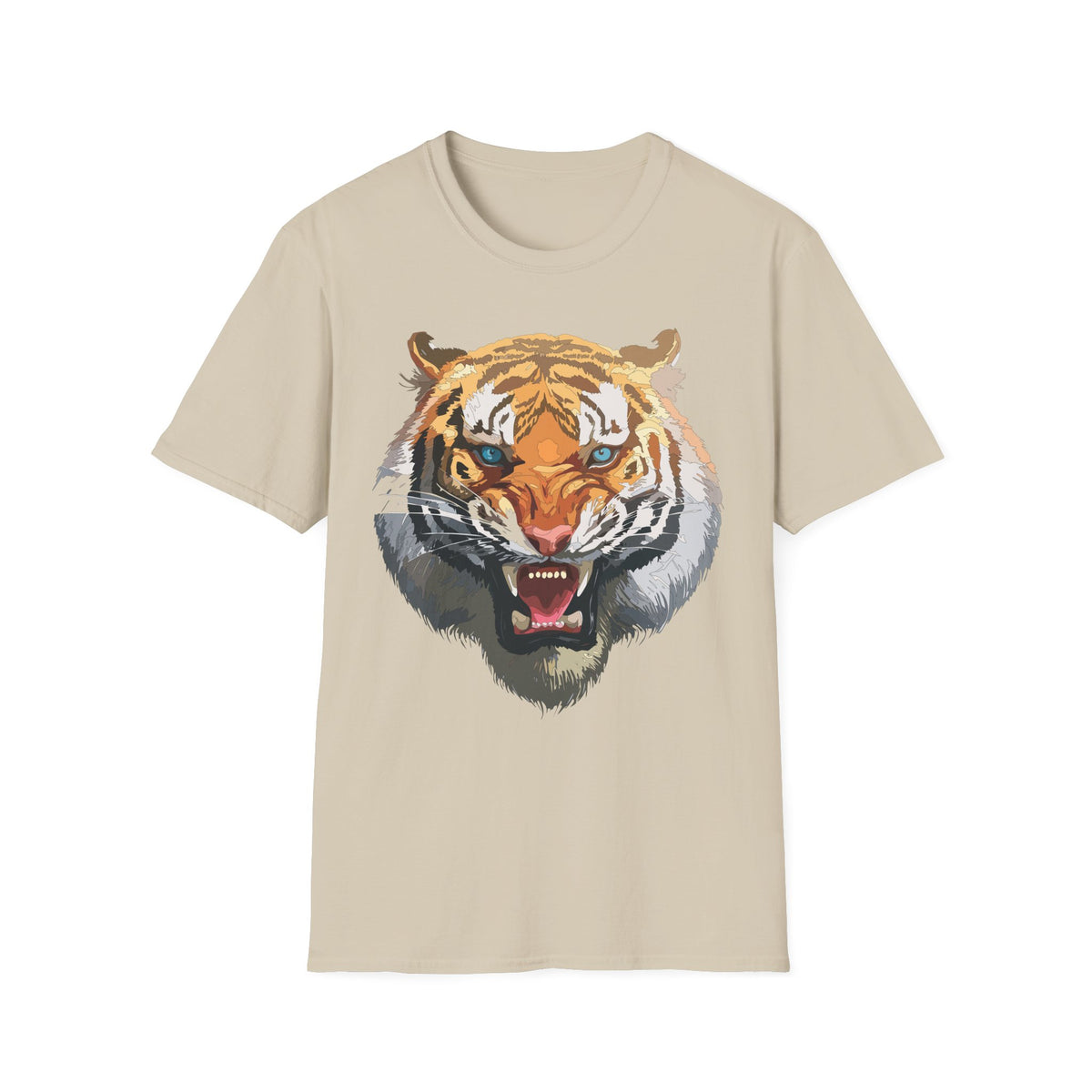 Roaring Tiger Face T-Shirt | Big Cat Graphic Tee