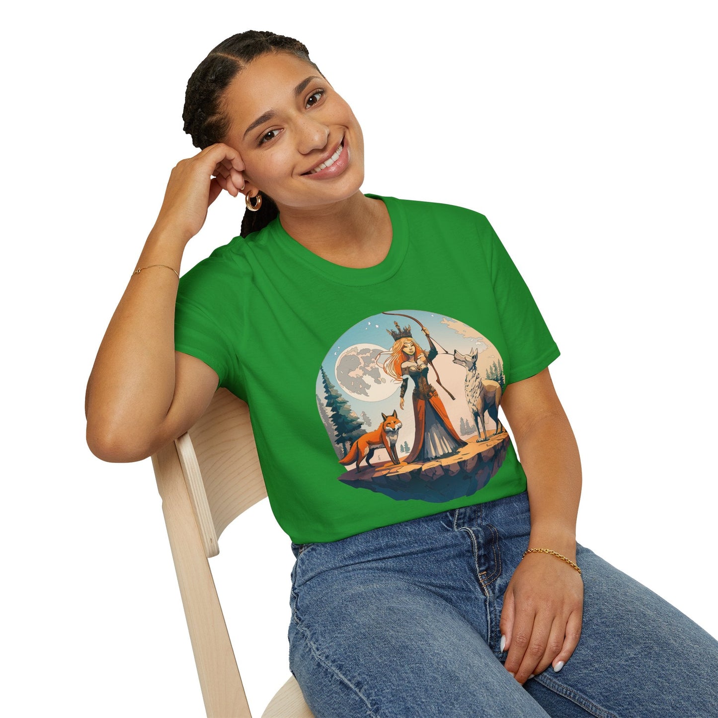Womens Graphic T Shirts Art Design Shirt Softstyle Gildan 64000 Unisex Tee Ring Spun Cotton