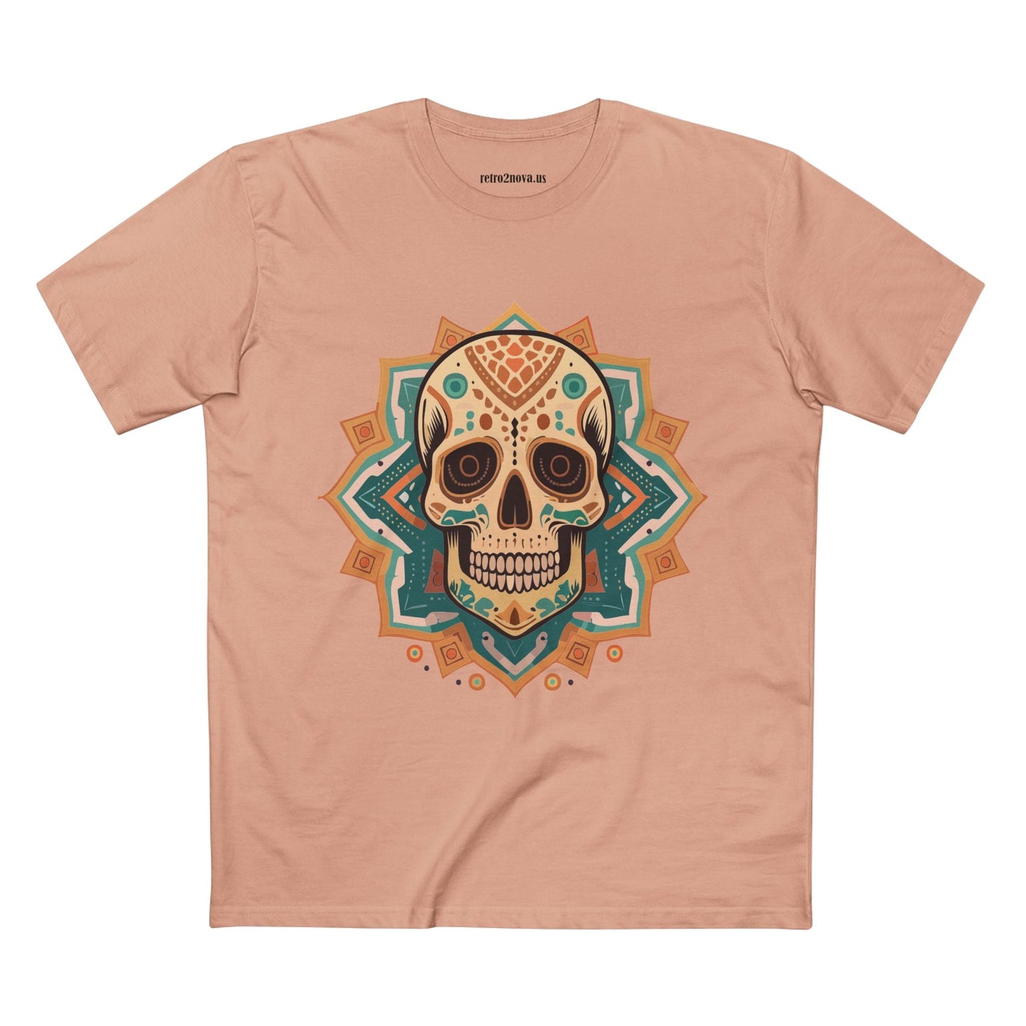 Skull Shirt Unisex Skeleton Tee Premium Cotton With Original Art Design From Retro2Nova Collection
