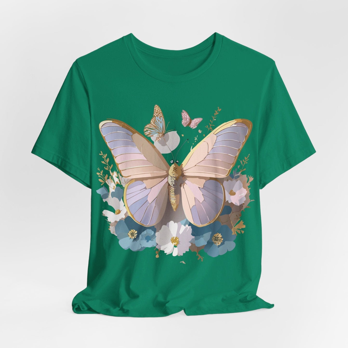 Butterfly Graphic Tee Unisex Short Sleeve Vintage Inspired Artwork Adelpha