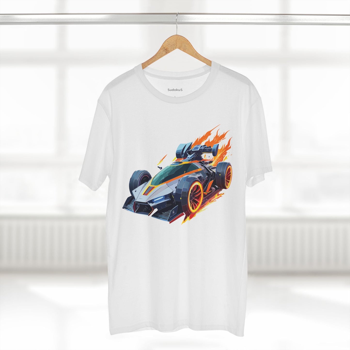 Car Graphic Unisex 100 Cotton Staple Tee 18