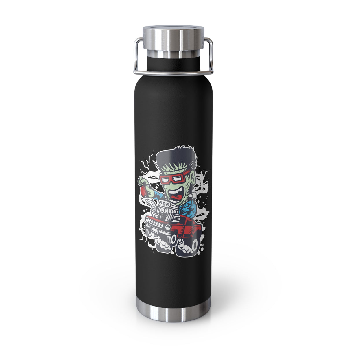 22oz Copper Insulated Water Bottle with Cartoon Design - CV1