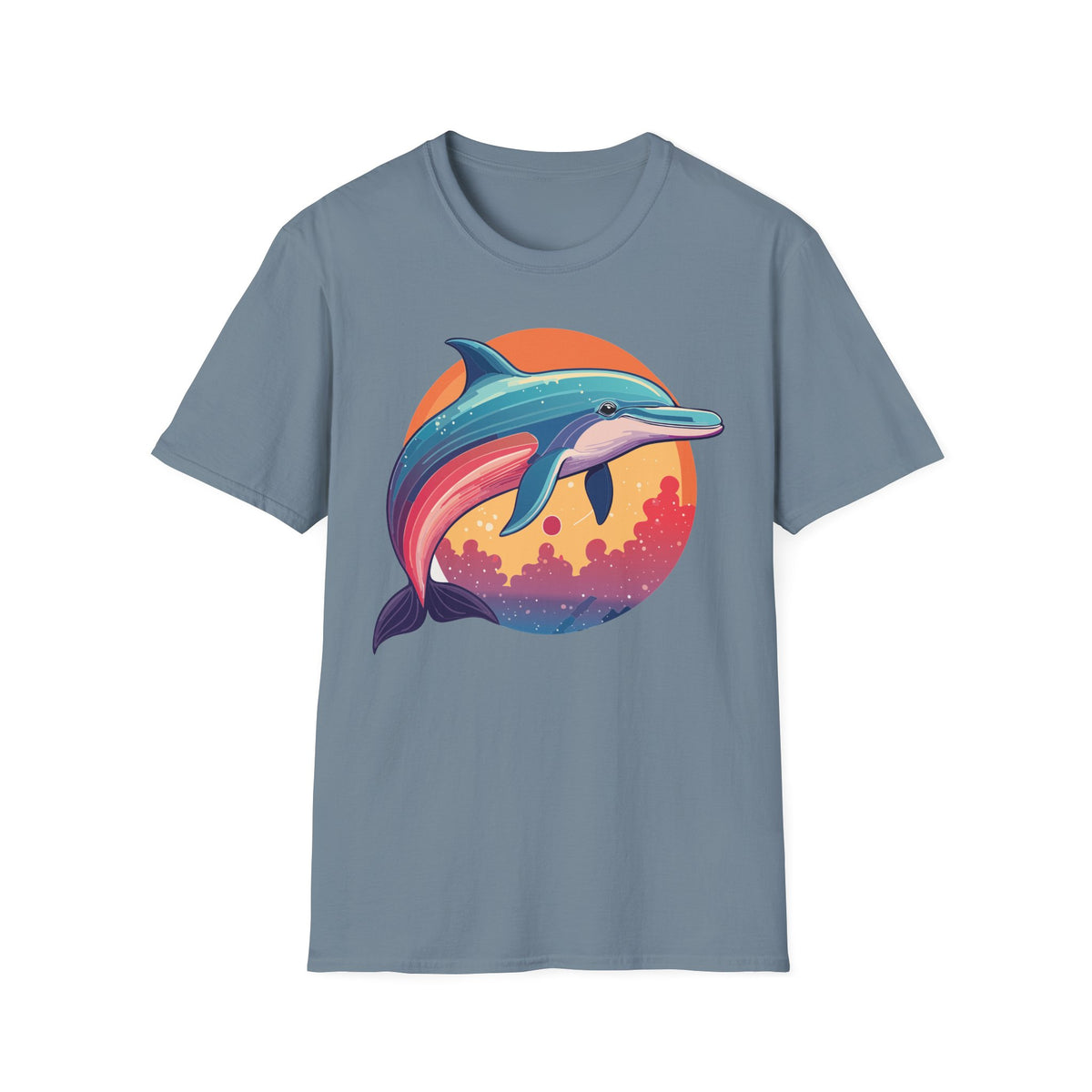 Colorful Retro Dolphin Tee | T-Shirt