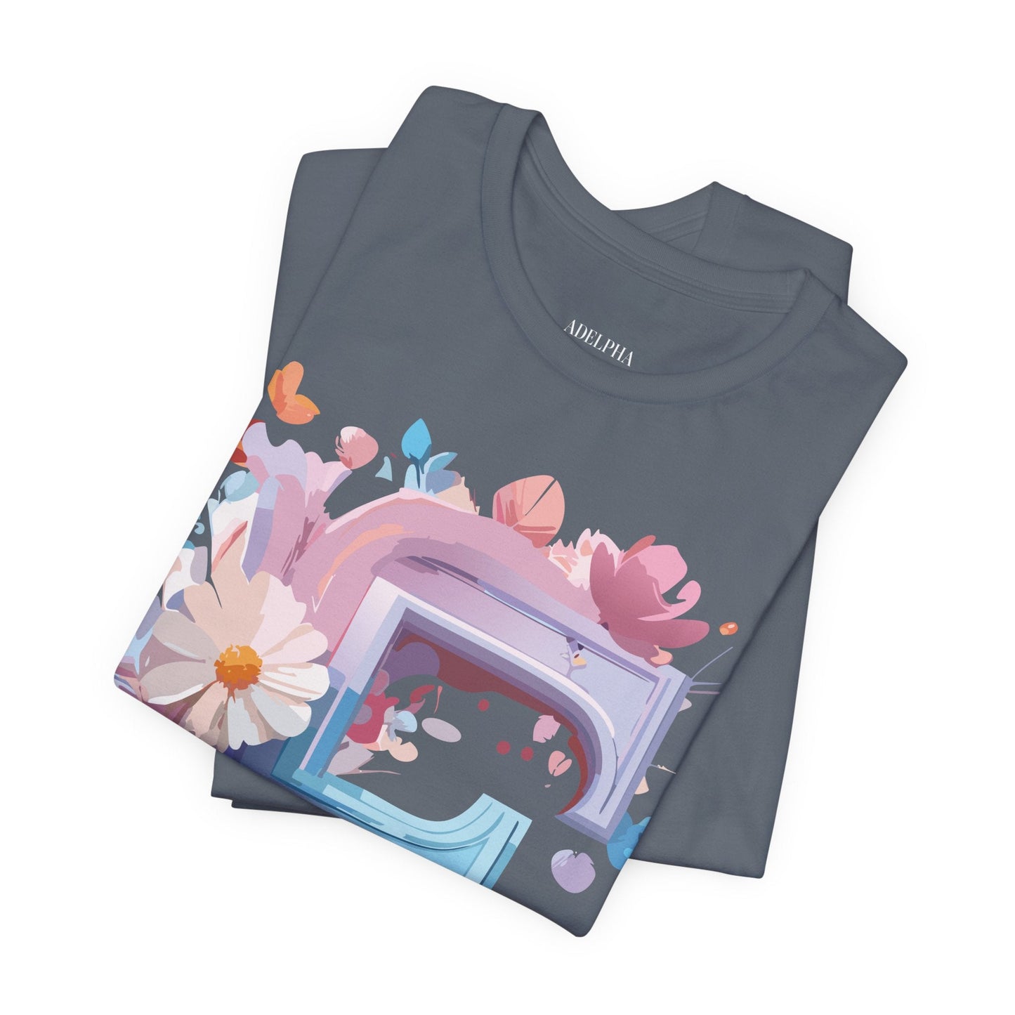 Letter F Shirt Graphic Tee Unisex Vintage Inspired Artwork From Adelpha Premium Short Sleeve