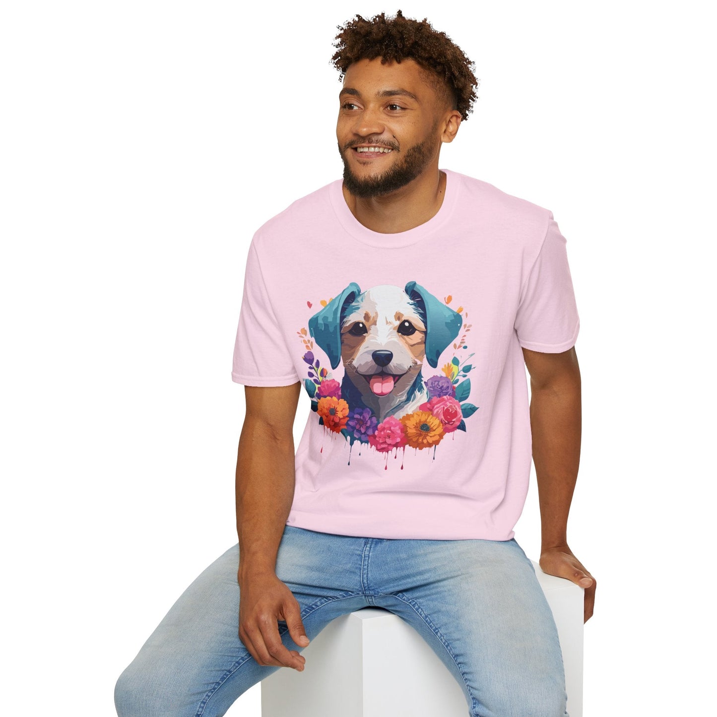 Dog Shirt Unisex Animal Tee Softstyle 64000 Gildan RingSpun Cotton