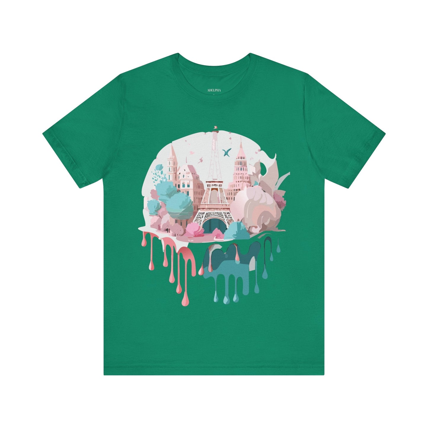 Paris Tourist Shirt Graphic Tee Unisex Jersey Short Sleeve Adelpha Vintage Art Design