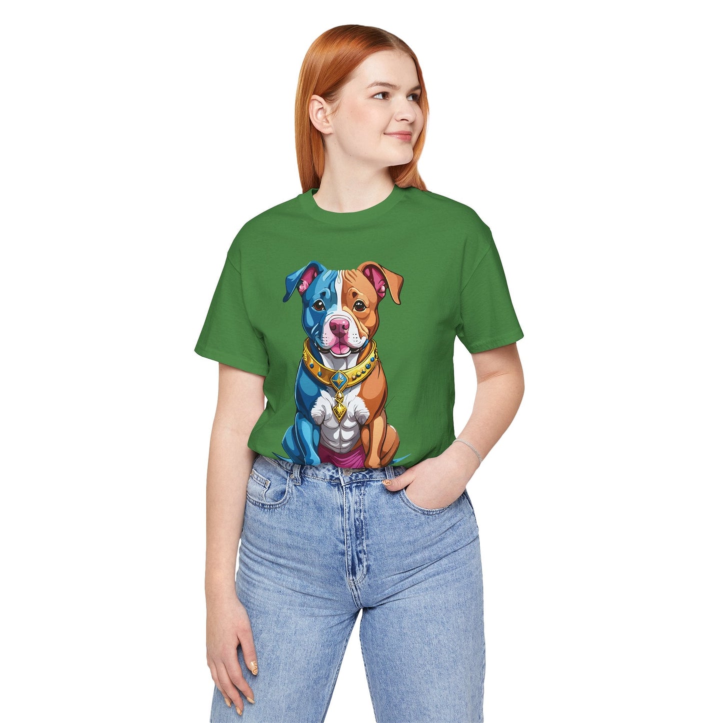 Unisex Animal Shirt Art Design Tee With Wild Animals Print Short Sleeve Jersey Tee