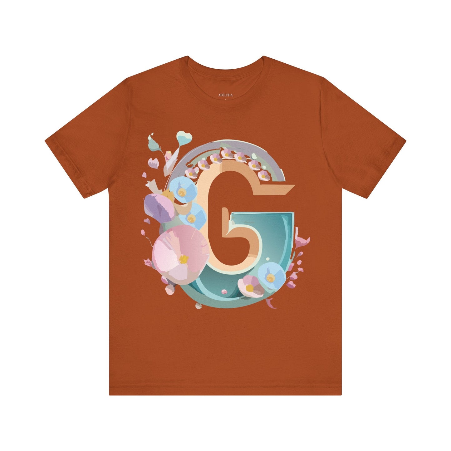 Adelpha Letter G Shirt Unisex Jersey Short Sleeve Graphic Tee With Vintage Inspired Artwork