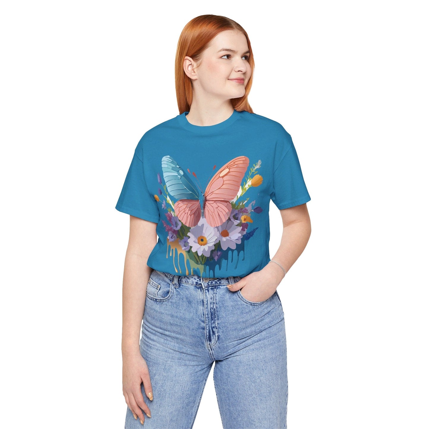 Butterfly Graphic Tee Unisex Adelpha Art Vintage Inspired Short Sleeve Shirt