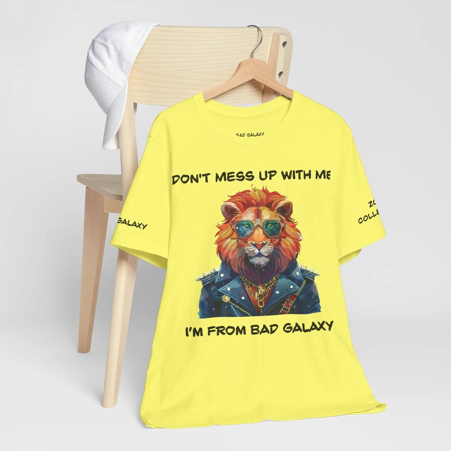 Bad Galaxy Animal T Shirt Made To Order 100 Percent Cotton Tee With Eco Friendly Inks Designed In US