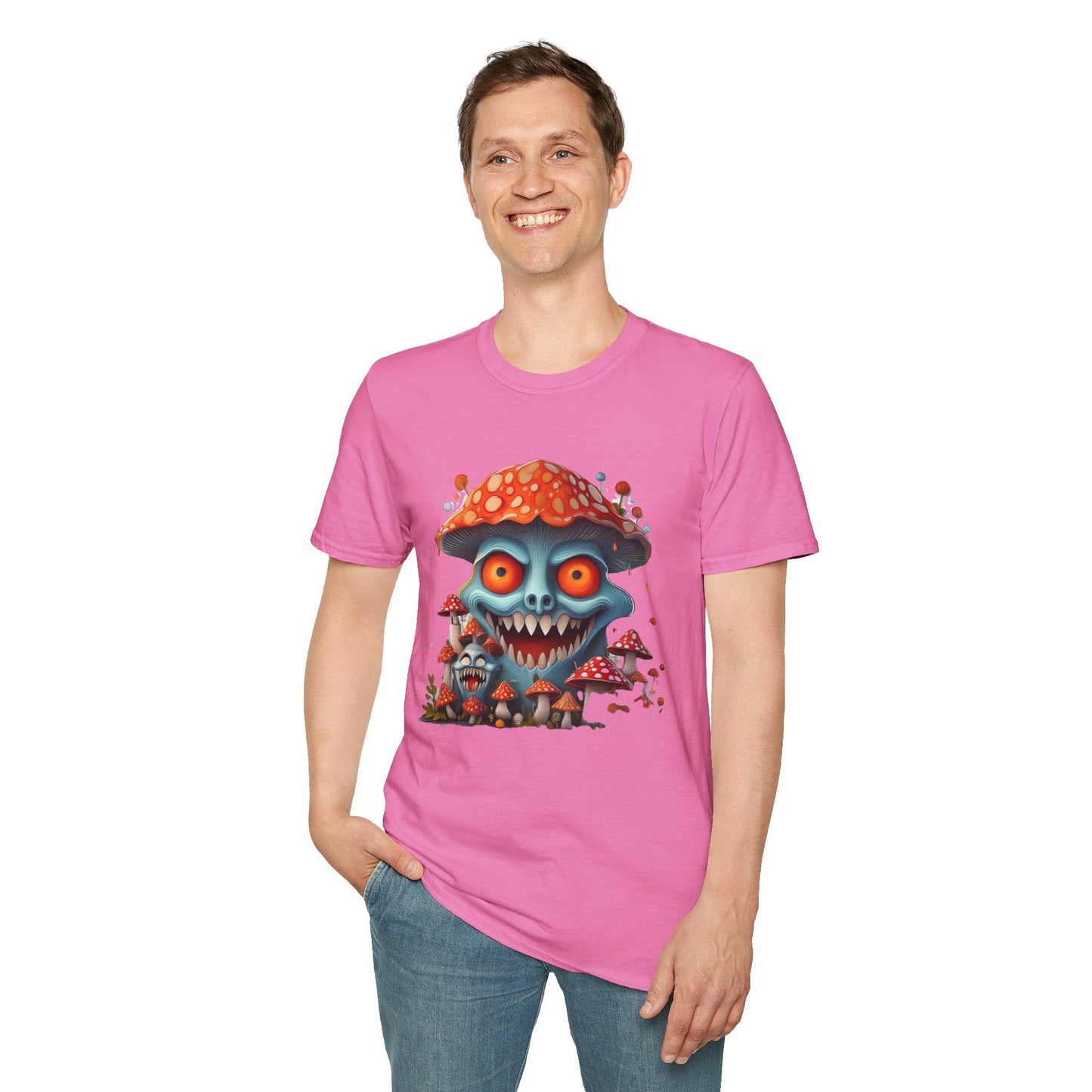 Mashroom Tee Shirt Unisex Softstyle Gildan 64000 Short Sleeve Tee With Funny Mashroom Fungus