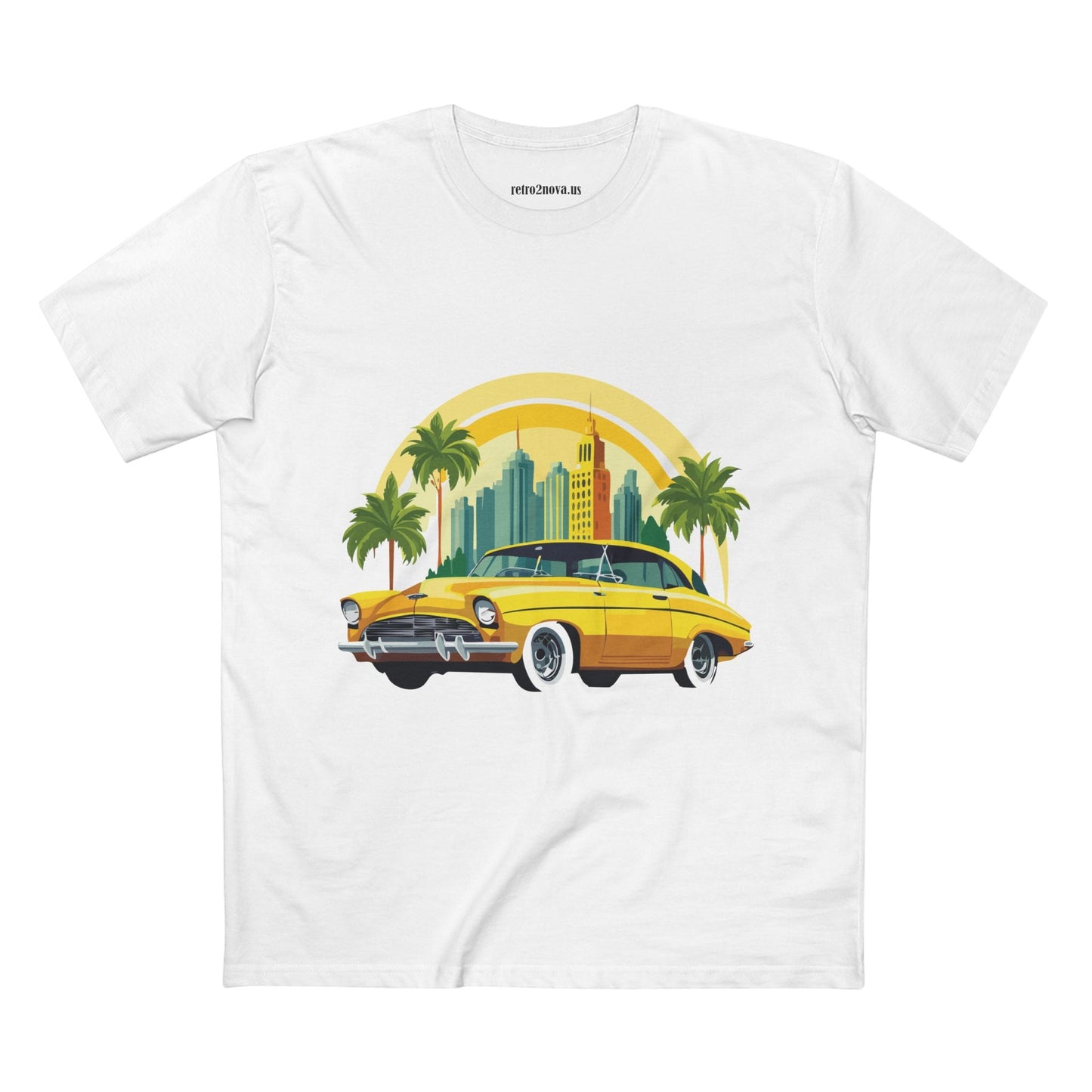 Retro Car Shirt Vintage Car Shirt Unisex Premium Cotton Tee With Original Art Design RC 24