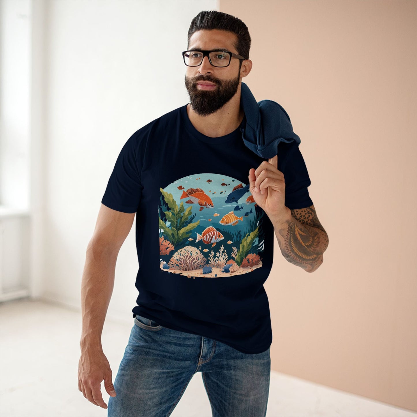 Ocean Pacific OP 4 Unisex Premium Cotton Tee With Original Art Design From Retro2Nova Art Collection