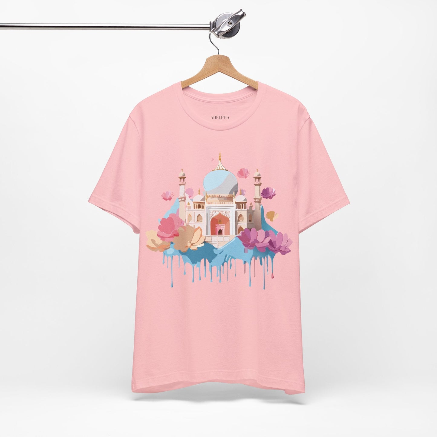 Tourist Shirt Taj Mahal Graphic Tee Unisex Short Sleeve Art From Adelpha Vintage Inspired